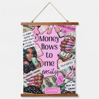Argent Affirmation Tapisserie murale