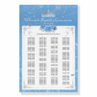 Argent Bahama bleu Rose Alphabétique Tableau de si