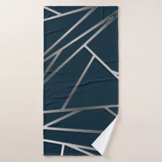 Argent bleu moderne géométrique