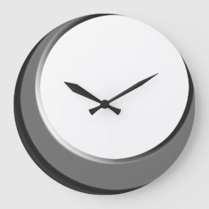 Argent et blanc Rétro horloge murale moderne cuisi