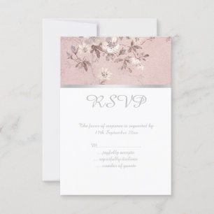 ARGENT FLORAL ROSE vintage TOUTE OCCASION RSVP