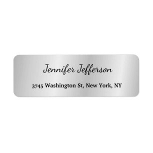 Argent gris moderne écriture manuscrite Plain Prof