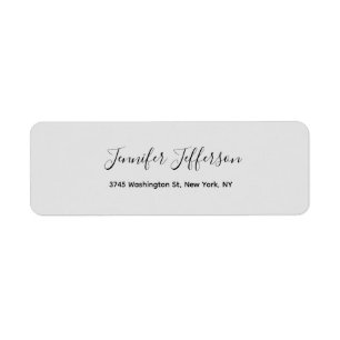 Argent gris moderne écriture manuscrite Plain Prof
