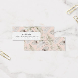 argent luxueux feuillage tropical carte Mariage