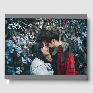 Argent M. Mme Mariage photo Livre d'invité