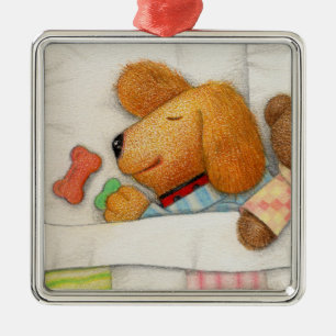 Argenté DOGGIE COSY Premium Carré Ornement