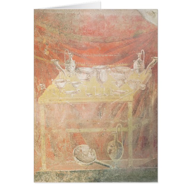 Argenterie sur une table (Devant)