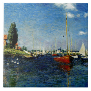 Argenteuil, famous painting, tile