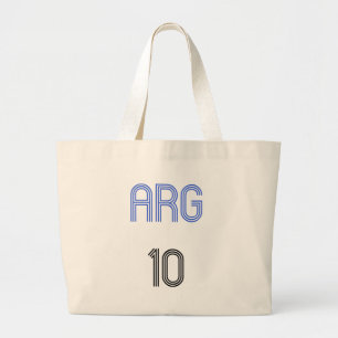 Argentina 10 design! large tote bag