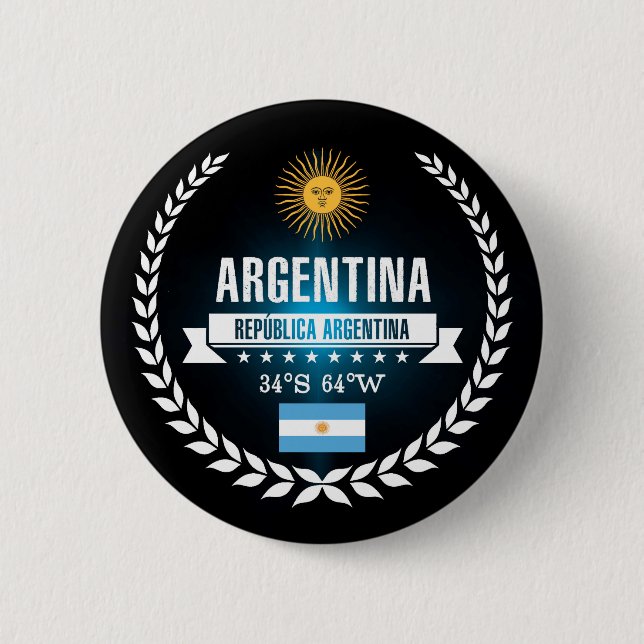 Argentina 2 Inch Round Button (Front)