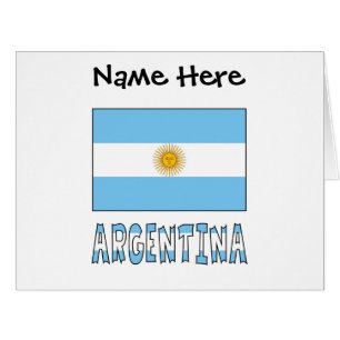 Argentina and Argentine Flag with Your Name