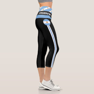 Argentina & Argentina Flag fashion, Fitness, Sport Capri Leggings