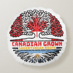 Argentina Argentine Argentinean Argentinian Canadi Round Pillow