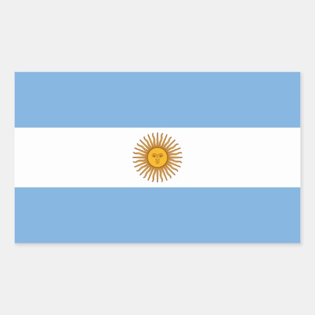 Argentina/Argentine Flag Sticker (Front)
