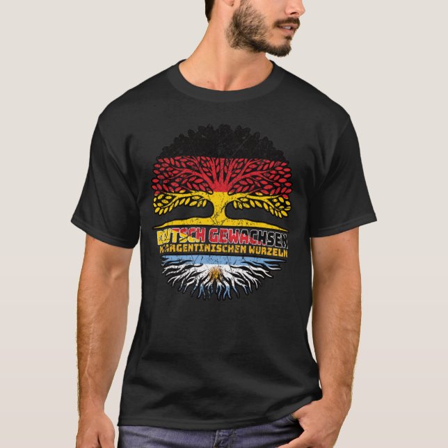 Argentina Argentinian Deutsch Baum T-Shirt (Front)