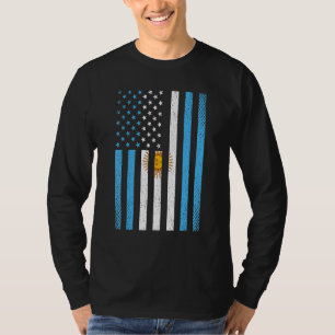 Argentina Argentinian Flag Football Soccer Sport T-Shirt