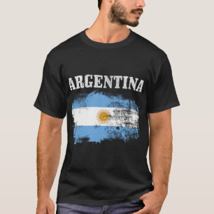 Argentina Argentinian Flag Vintage Argentine Pride T-Shirt