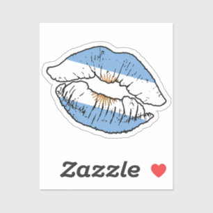 Argentina Argentinian Lipstick Love Flag