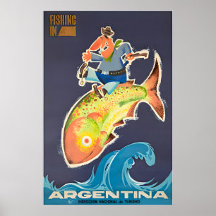 Argentina Art Buenos Aires Print Vintage Travel