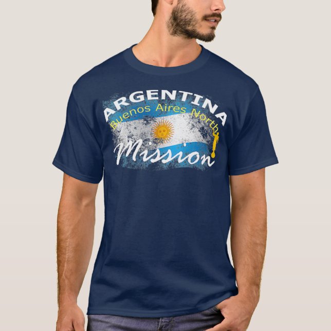 Argentina Buenos Aires North Mormon LDS Mission T-Shirt (Front)