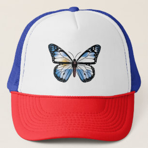 Argentina butterfly monarch flag trucker hat