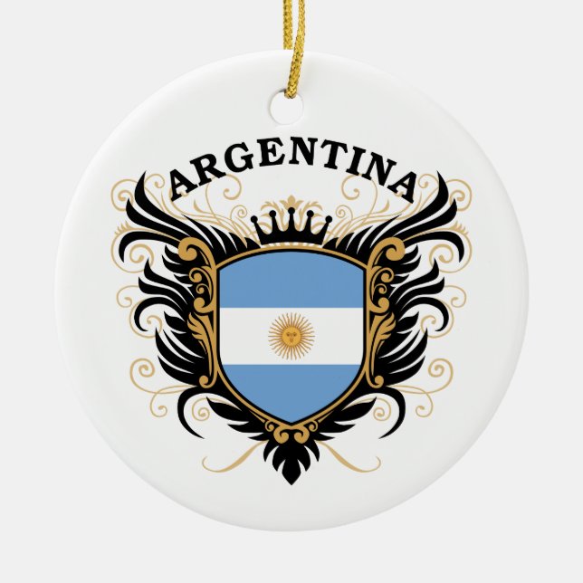 Argentina Ceramic Ornament (Front)