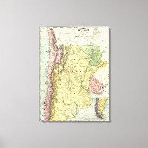 Argentina, Chile, Paraguay, Uruguay Canvas Print