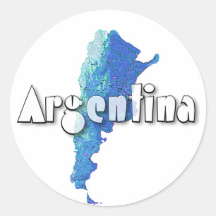 Argentina Classic Round Sticker