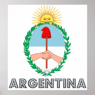 Argentina Coat of Arms Poster