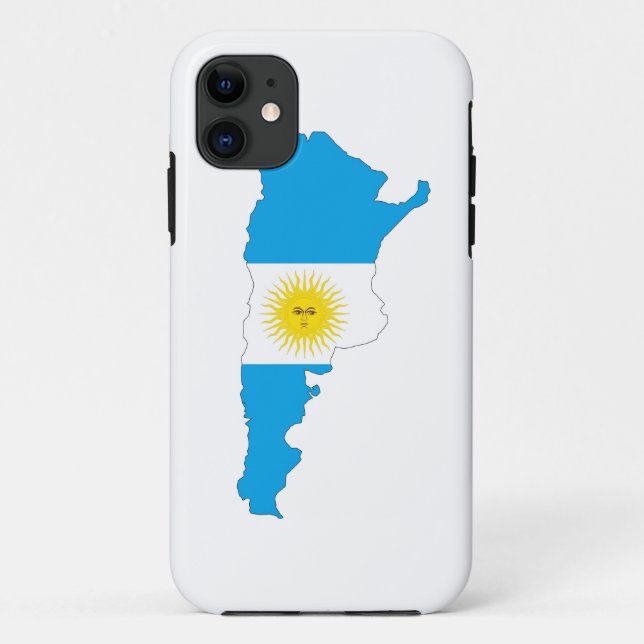 argentina country flag map shape symbol Case-Mate iPhone case (Back)