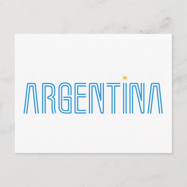 Argentina design! postcard (Front)