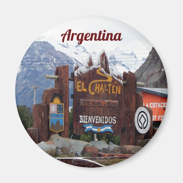 Argentina: El Chalten, Patagonia Magnet (Front)