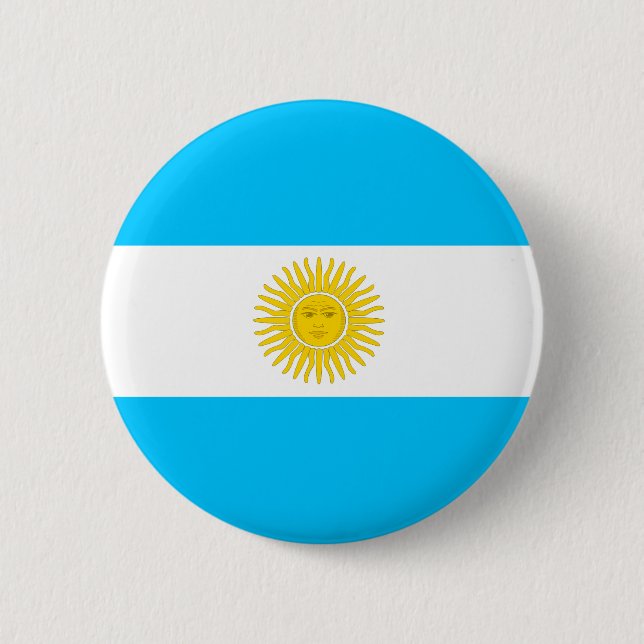 Argentina Flag 2 Inch Round Button (Front)