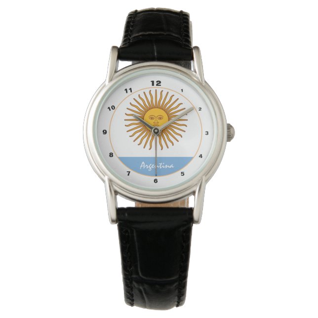 Argentina Flag & Argentina fashion /design watch (Front)