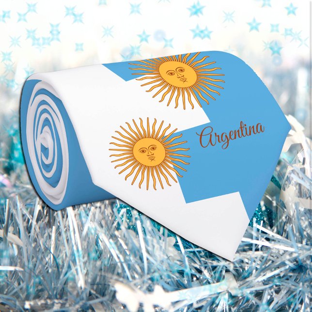Argentina Flag & Argentina Sol business /sports Tie (Creator Uploaded)