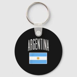 Argentina Flag Argentine Football Soccer Fan Men W Keychain