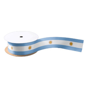Argentina Flag Argentinian Patriotic Satin Ribbon