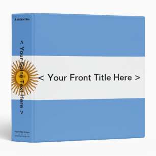 Argentina Flag Binder