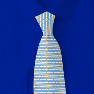 Argentina Flag Brick Pattern Tie