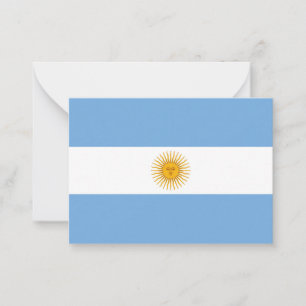 Argentina flag card