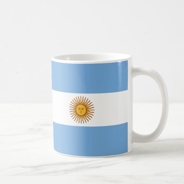 Argentina Flag Ceramic Mug (Right)