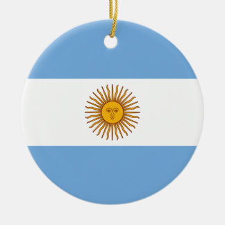 Argentina Flag Ceramic Ornament