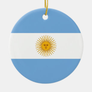 Argentina flag ceramic ornament
