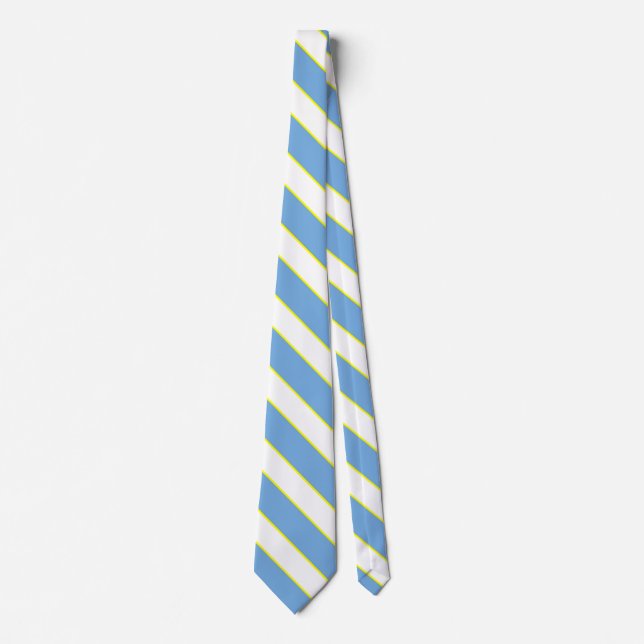 Argentina Flag Colours Elegant Tie (Front)
