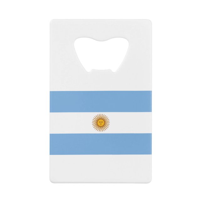Argentina Flag Credit Card Bottle Opener (Front)