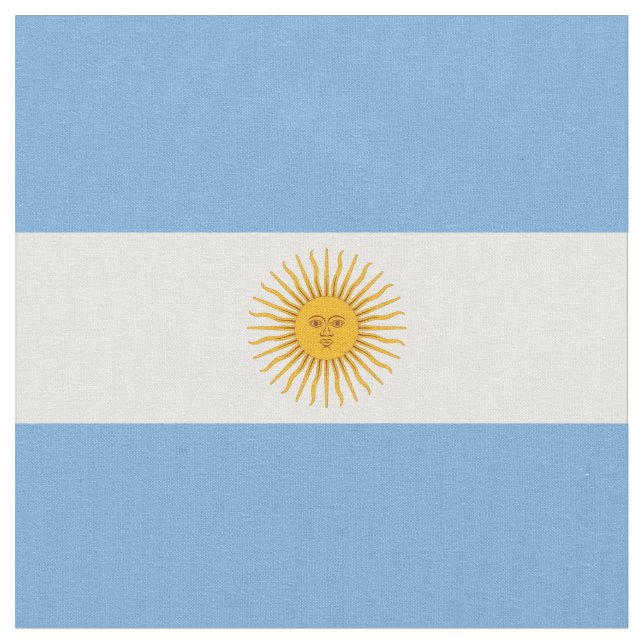 Argentina flag fabric (Close Up)
