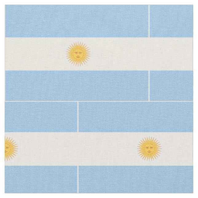 Argentina Flag Fabric (Close Up)