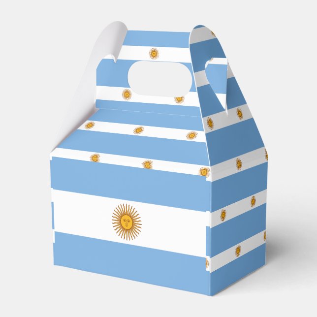Argentina Flag Favor Box (Back Side)