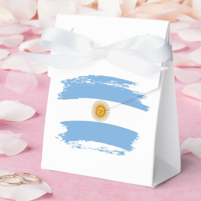 Argentina flag favor box (Wedding)