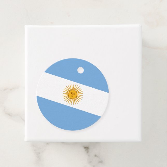 Argentina flag favour tags (In Situ)